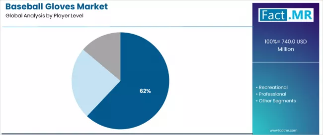 Baseball Gloves Market Analysis By Player Level