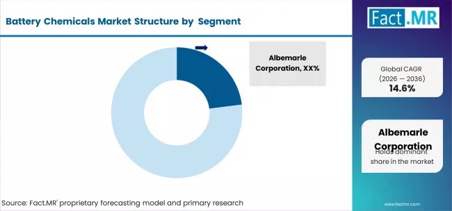 Battery Chemicals Market Analysis By Company Battery Chemicals Market Analysis By Company