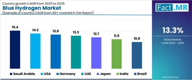 Blue Hydrogen Market Cagr Analysis By Country Blue Hydrogen Market Cagr Analysis By Country