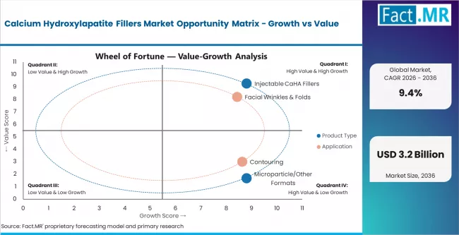 Calcium Hydroxylapatite Fillers Market Opportunity Matrix Growth Vs Value