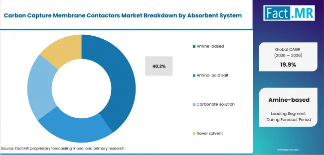 Carbon Capture Membrane Contactors Market Analysis By Absorbent System Carbon Capture Membrane Contactors Market Analysis By Absorbent System