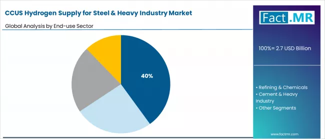 Ccus Hydrogen Supply For Steel & Heavy Industry Market Analysis By End Use Sector