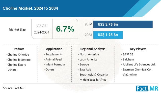 Choline Market Size, Share, Trends, Growth, Demand and Sales Forecast Report by Fact.MR