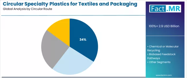 Circular Specialty Plastics For Textiles And Packaging Market Analysis By Circular Route