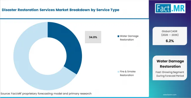 Disaster Restoration Services Market Analysis By Service Type