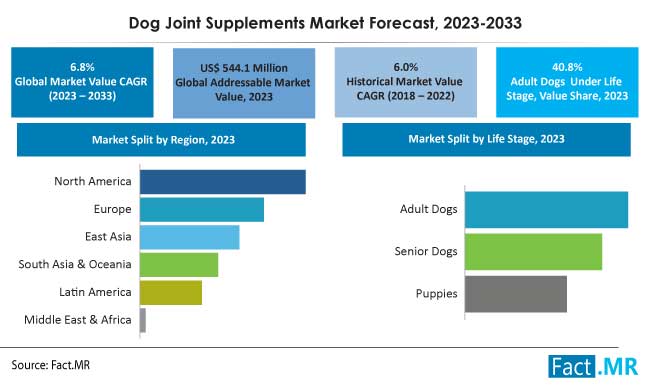Dog joint supplements market size, trends and growth forecast by Fact.MR