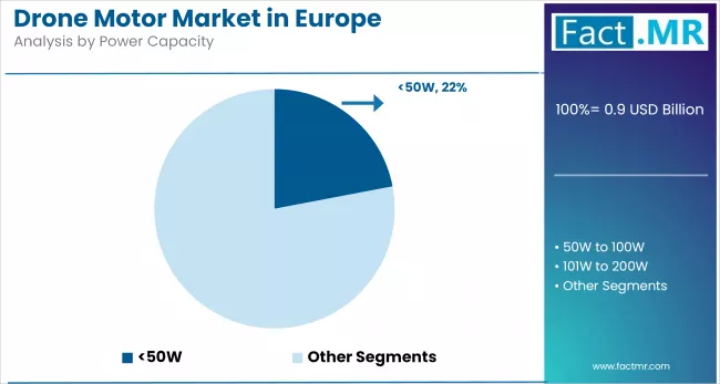 Drone Motor Market In Europe By Power Capacity