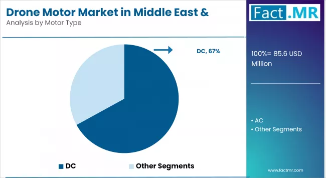 Drone Motor Market In Middle East & Africa By Motor Type