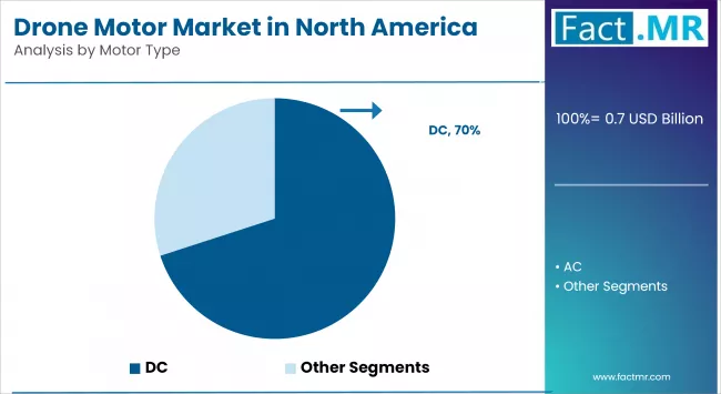 Drone Motor Market In North America By Motor Type