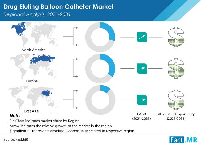 Drug eluting balloon catheter market regional analysis by Fact.MR
