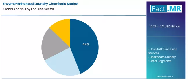 Enzyme Enhanced Laundry Chemicals Market Analysis By End Use Sector