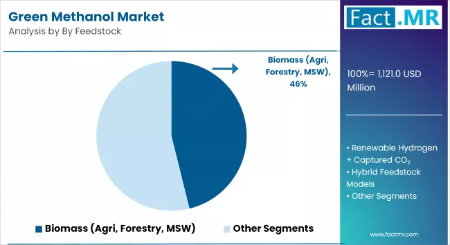 Green Methanol Market By Feedstock