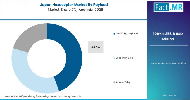 Hexacopter Market Japan Market Share Analysis By Payload Hexacopter Market Japan Market Share Analysis By Payload