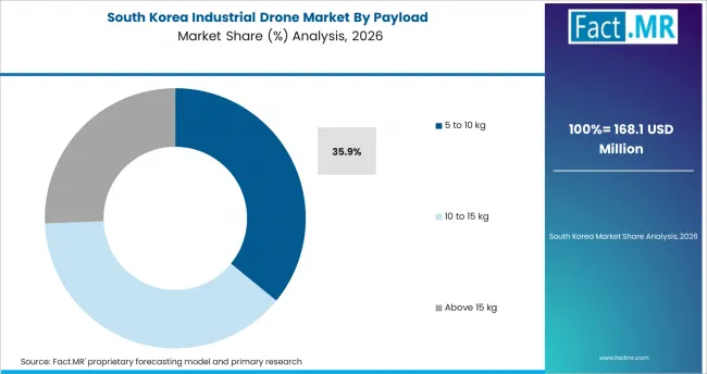 Industrial Drone Market South Korea Market Share Analysis By Payload