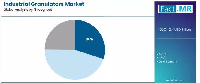 Industrial Granulators Market Analysis By Throughput