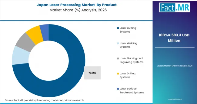 Laser Processing Market Japan Market Share Analysis By Product