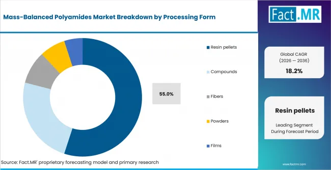 Mass Balanced Polyamides Market Analysis By Processing Form Mass Balanced Polyamides Market Analysis By Processing Form