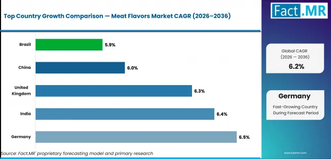 Meat Flavors Market Cagr Analysis By Country Meat Flavors Market Cagr Analysis By Country