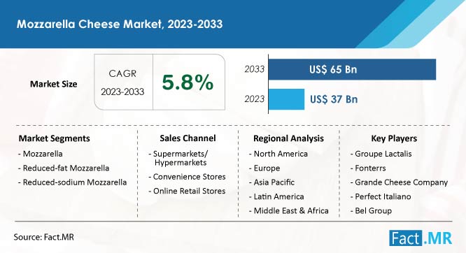 Mozzarella cheese market forecast by Fact.MR