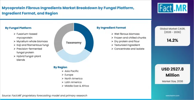 Mycoprotein Fibrous Ingredients Market Breakdown By Fungal Platform, Ingredient Format, And Region Mycoprotein Fibrous Ingredients Market Breakdown By Fungal Platform, Ingredient Format, And Region