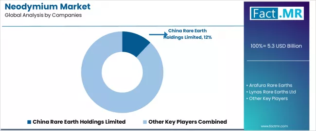 Neodymium Market Analysis By Company