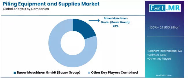 Piling Equipment And Supplies Market Analysis By Company Piling Equipment And Supplies Market Analysis By Company