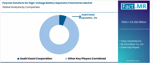 Polymer Solutions For High Voltage Battery Separator Chemistries Market Analysis By Company Polymer Solutions For High Voltage Battery Separator Chemistries Market Analysis By Company