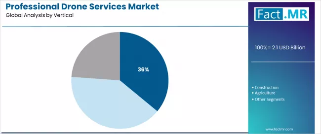 Professional Drone Services Market Analysis By Vertical