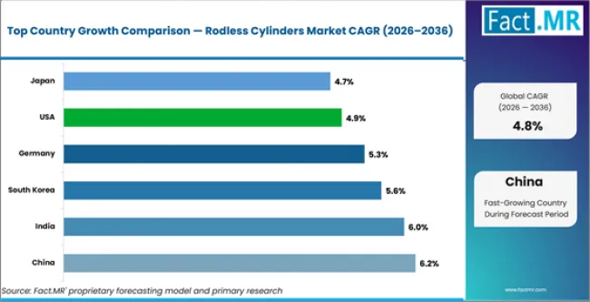 Rodless Cylinders Market Cagr Analysis By Country Rodless Cylinders Market Cagr Analysis By Country