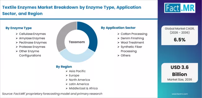 Textile Enzymes Market Breakdown By Enzyme Type, Application Sector, And Region