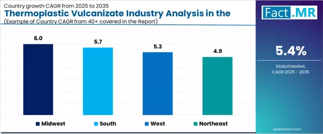 Thermoplastic Vulcanizate Industry Analysis In The Usa Cagr Analysis By Country