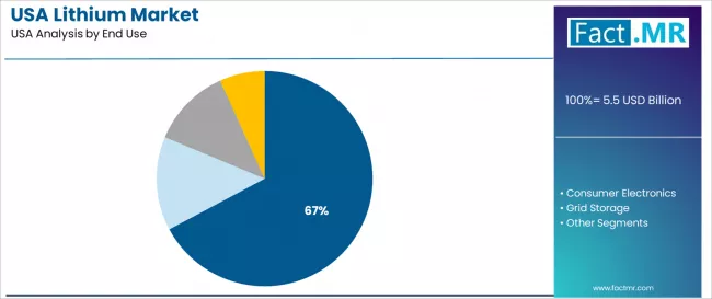 Usa Lithium Market Analysis By End Use