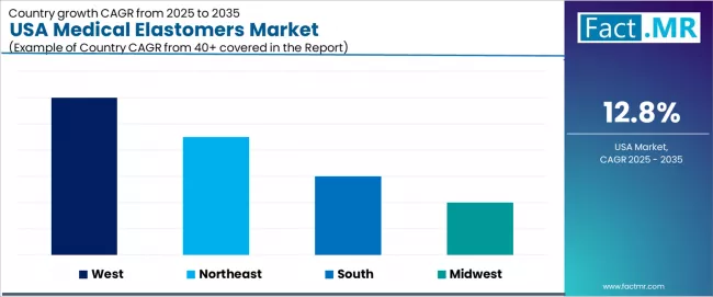 Usa Medical Elastomers Market Cagr Analysis By Country Usa Medical Elastomers Market Cagr Analysis By Country