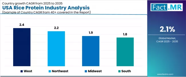 Usa Rice Protein Industry Analysis Cagr Analysis By Country