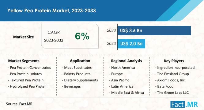 Yellow pea protein market forecast by Fact.MR